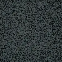 Black rubber granule colour