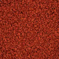 Red rubber granule colour